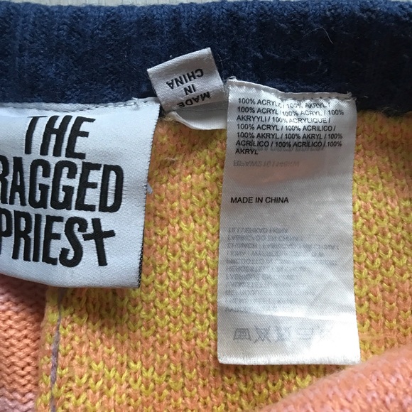 THE RAGGED PRIEST WOMENS PANTS KNIT PATCHWORK WORK SMALL - Picture 9 of 14